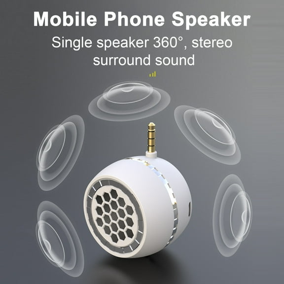 Pebbuoy Mini Computer Speaker Plug Play Mini Audio Speaker Mobile Phone Direct Large Volume Audio-Visual Loudspeaker