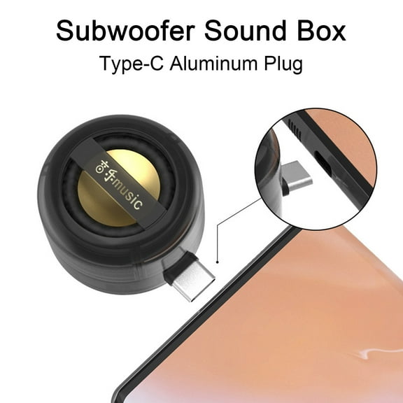 Pebbuoy Mini Speaker Plug-and-play Mobile Phone Loudspeaker Amplifier Portable Subwoofer Sound Box for Home Office