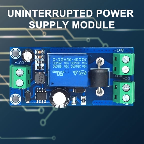 Pebbuoy Module Board Automatic Switching UPS Power-OFF Protection Module 5V to 48V Control Board Electronic Accessory