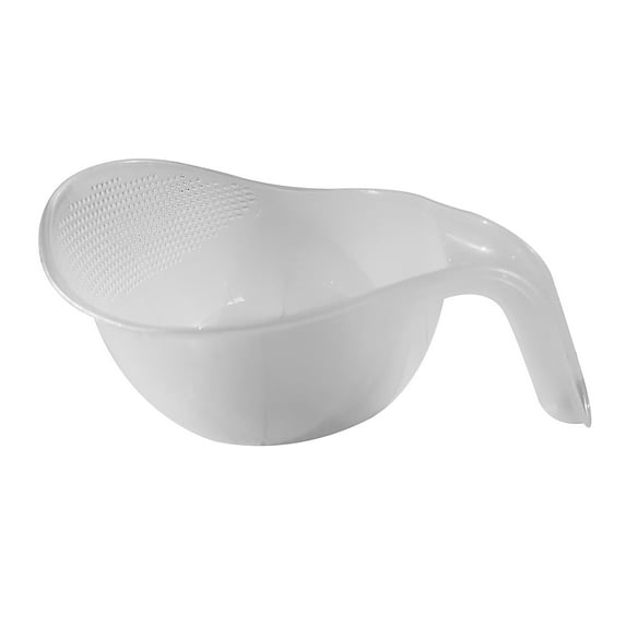 Pebbuoy Multi-functional Drain Basket with Handle Thick Stable Large Capacity Hollow Transparent Fruit Vegetable Washing Draining Bowl Kitchen Drainage Basket