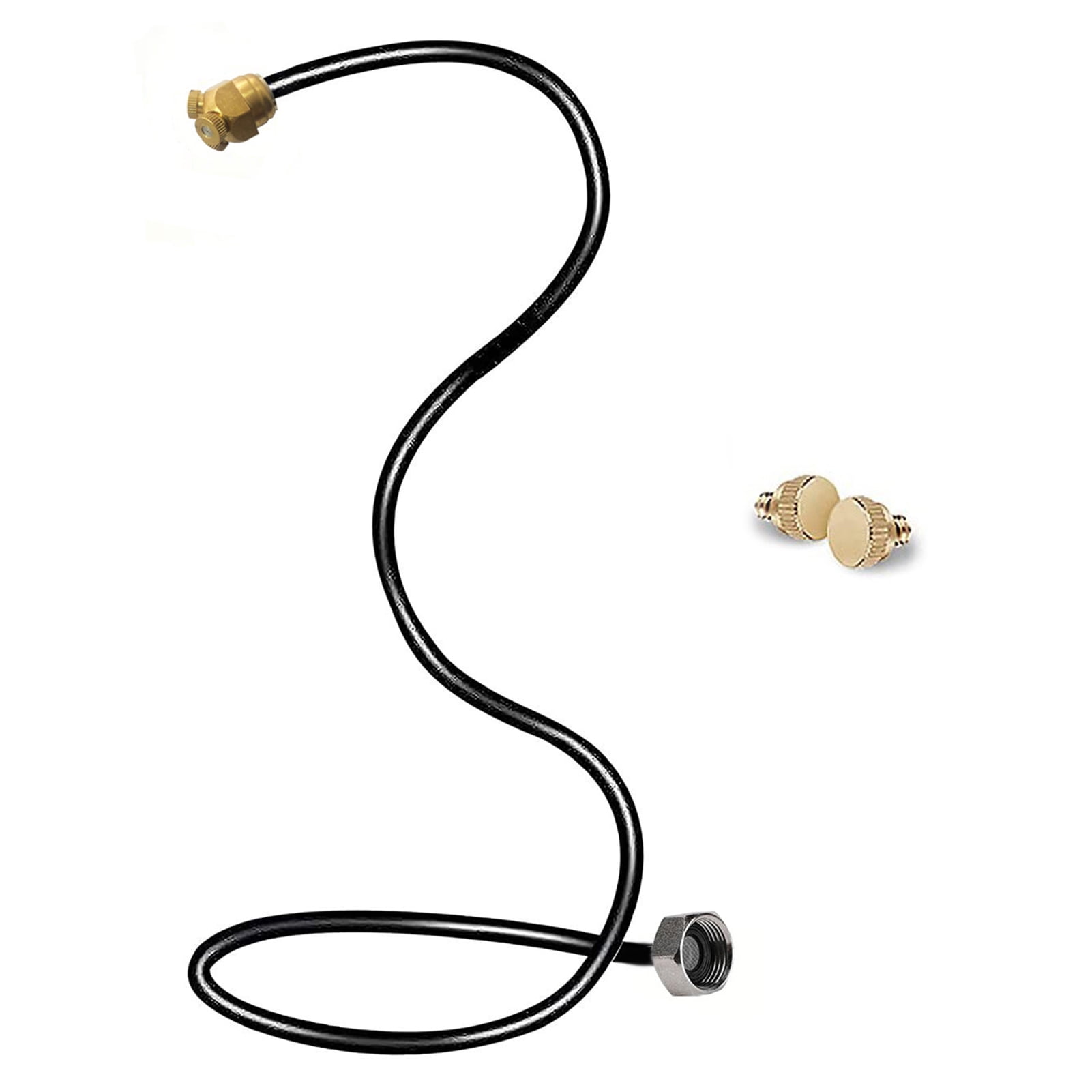 Pebbuoy Outdoor Flexible Standing Mister Portable Garden Misters Leak Proof Anti-Clogging Easy Connection Hose Misters Sprayer