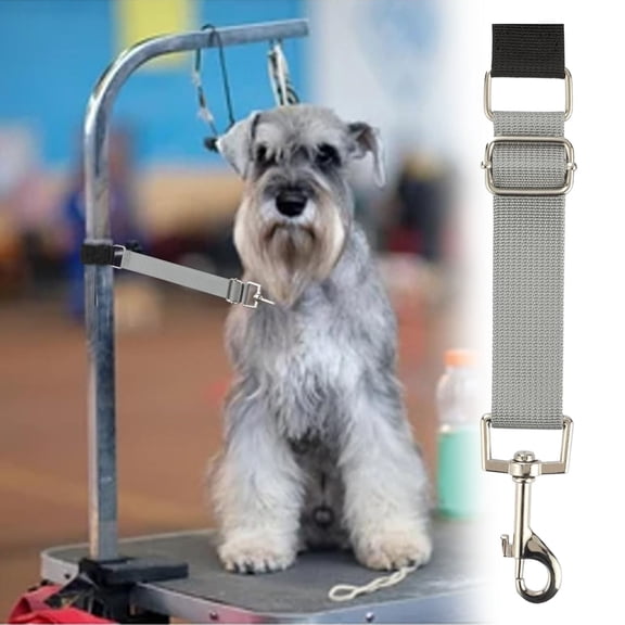 Pebbuoy Pet Grooming Arm Extension Strap Adjustable Quick Release Dog Grooming Leash Grooming Loop Extension