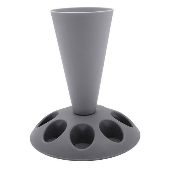 Pebbuoy Piping Bag Stand with 8 Icing Nozzles Holders Detachable Base Cake Decorating Pastry Piping Tool Holder Pastry Bag Supporter Baking Accessories