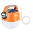 thumbnail image 1 of Pebbuoy Portable Outdoor Camping Light with Handle Super Bright High Lumens Multiple Lighting Modes Waterproof Solar Power Camping Tent Lantern, 1 of 7