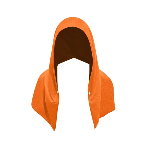 Pebbuoy Quick Dry Cooling Hoodie Towel Solid Color UV Protection Breathable Sweat Absorbent Sports Running Hood Towel