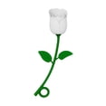 thumbnail image 1 of Pebbuoy Rose Flower Straw Cover BPA Free Silicone Reusable Dust-proof No Spill 6-10MM Tumbler Straw Tip Plug Topper Protector Cup Accessories, 1 of 7