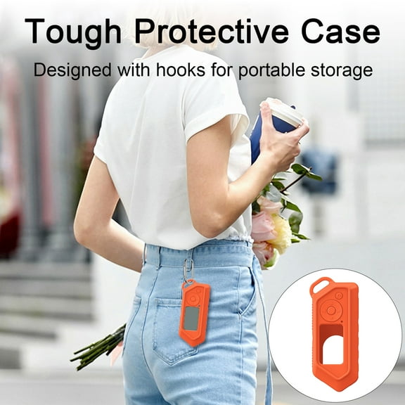 Pebbuoy Shockproof Protective Case with Hook Impact Resistant Simple Installation Secure Fit Full-body Protection Silicone Cover for Flipper Zero