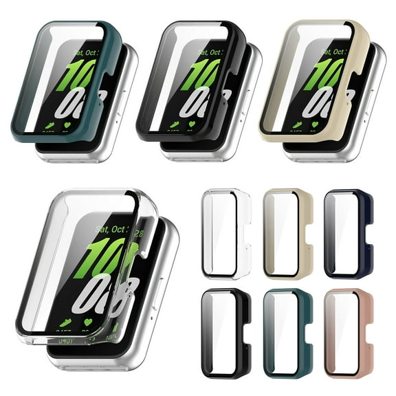 Pebbuoy Smart Watch Screen Protector Tempered Glass Ultra-Thin Full-Coverage Shockproof Impact-resistant Watch Protector for SamsungGalaxy Fit3