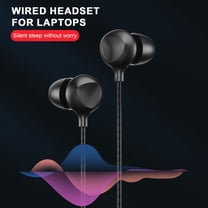 Pebbuoy Soft Silicone Sleep Headphones with Noise Reduction Comfortable In-Ear Design High-Quality Sound Wired 3.5mm Headsets