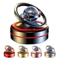 thumbnail image 1 of Pebbuoy Solar Car Aromatherapy Diffuser Portable Double Ring Auto Rotating Solar Heater Car Oil Diffuser Car Air Freshener, 1 of 8