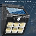 thumbnail image 1 of Pebbuoy Solar Outdoor Light Motion Sensor Solar Powered Light Super Bright Waterproof Wireless Auto On/Off 3 Modes Wall Security Light, 1 of 7