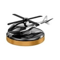 thumbnail image 1 of Pebbuoy Solar Powered Fighter Airplane Car Air Freshener Creative Shape Auto Essential Oil Diffuser Car Ornament, 1 of 7