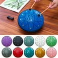 thumbnail image 1 of Pebbuoy Steel Tongue Drum,8 Note Steel Hand Drum with Bag Sticks,Music Book Drum Holder,Hand Drum for Meditation Yoga Chakra Music Therapy, 1 of 1