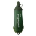 thumbnail image 1 of Pebbuoy TPU Collapsible Soft Water Bottle Flask Food Grade BPA Free Leakproof Foldable Outdoor Sports Hydration Bottle, 1 of 7