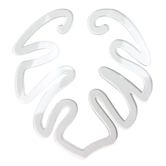 Pebbuoy Turtle Shell Bamboo Clamp Set Plant Stem Support Clamp Reusable Indoor Outdoor Flower-Shaped Green Plant Leaf Holder