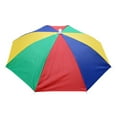 thumbnail image 1 of Pebbuoy Umbrella Hat with Elastic Headband Waterproof Head Umbrella Hat Portable Hands-Free Folding Cap Fishing Hiking Sunshade Hat for Adult Kids Women Men, 1 of 7
