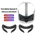 thumbnail image 1 of Pebbuoy VR Headset Eye Cover Sweat Guard Super Soft Breathable Non-Irritation Face Cushion Pad Replacement for Meta Quest 3, 1 of 6