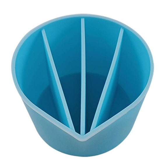 Pebbuoy Waterdrop Shape Color Mixing Cup Blue Soft Silicone DIY UV Resin Color Mixing Cup Liquid Measuring Cup