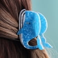 thumbnail image 1 of Pebbuoy Whale Hair Claw for Women,Acetic Acid Hair Clip Back Head Large Clip Hair Catch Clip Head Accessories, 1 of 7