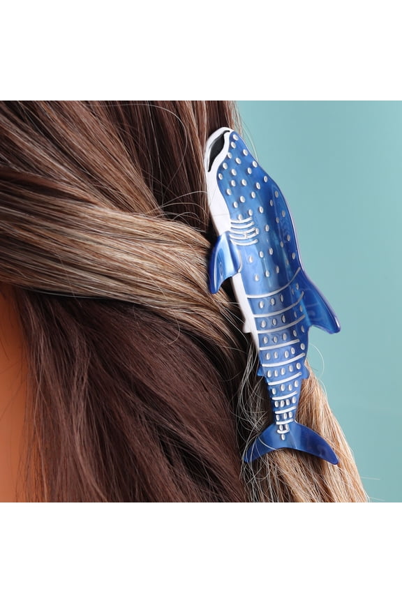 Whale Hair Claw for Women,Acetic Acid Hair Clip Back Head Large Clip Hair Catch Clip Head Accessories