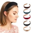 thumbnail image 1 of Pebbuoy Wide Hair Hoops for women,Cloth Wrapped Headbands for girls,Solid Color Hairband Hair Accessories-3cm, 1 of 7