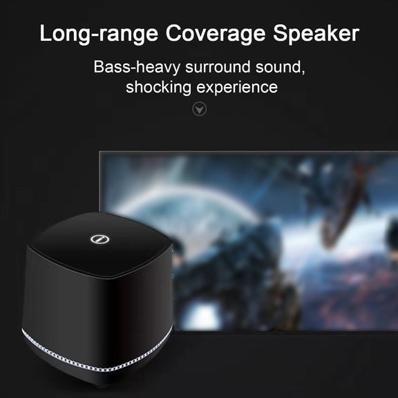 Pebbuoy Wired Speaker 3D Surround Sound Subwoofer Speaker Portable Sound Box Computer Loudspeaker for Home Office