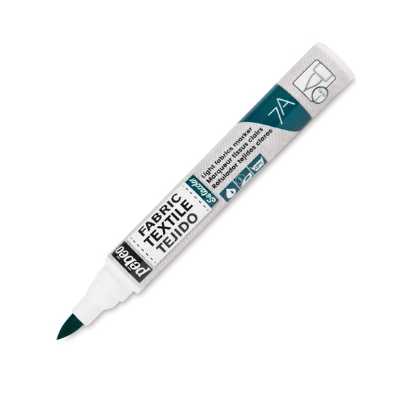Pebeo 7A Light Fabric Brush Marker - Green, 1 mm