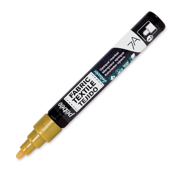 Pebeo 7A Opaque Fabric Marker - Gold, 4 mm