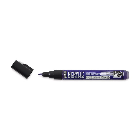 Pebeo Acrylic Marker - Violet, 0.7 mm, Fine Nib