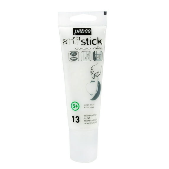 Pebeo Arti'Stick Window Color, 75ml Tube, Clear