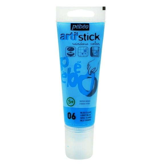 Pebeo Arti'Stick Window Color, 75ml Tube, Light Blue