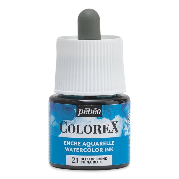 Pebeo Colorex Inks - China Blue, 45 ml