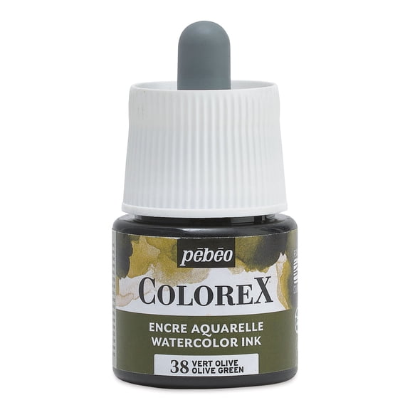 Pebeo Colorex Inks - Olive Green, 45 ml