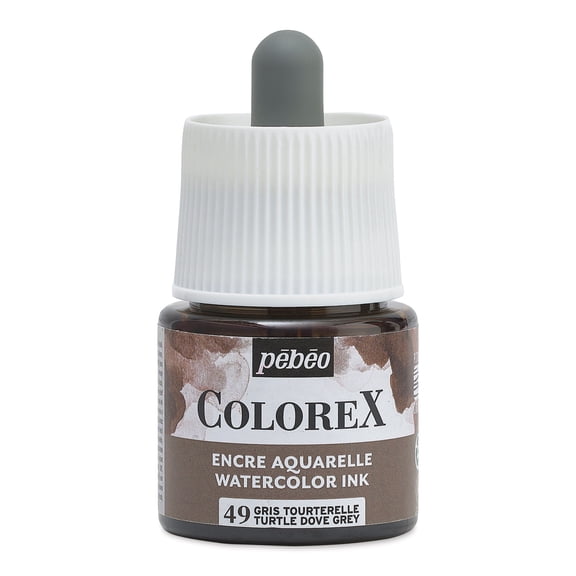 Pebeo Colorex Inks - Turtle Dove Gray, 45 ml