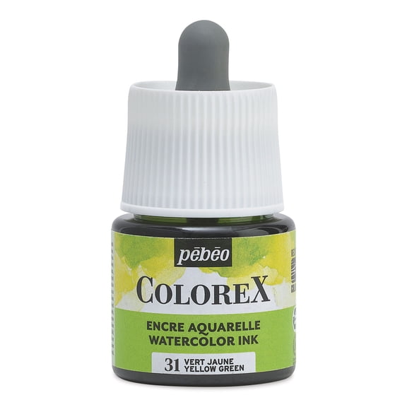 Pebeo Colorex Inks - Yellow Green, 45 ml