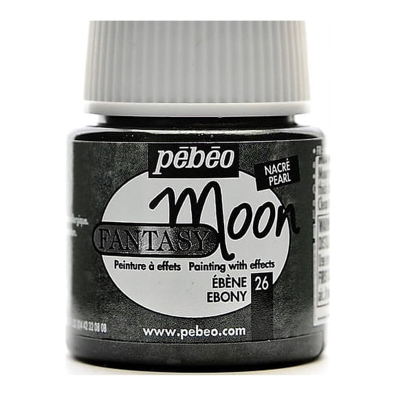 Pebeo Fantasy Moon Effect Paint Ebony 45 Ml [Pack Of 3] (3PK-167026CAN)