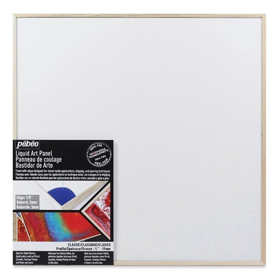 Pebeo Liquid Art Panel - 10" x 10", 3/4" Profile