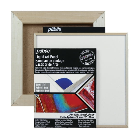 Pebeo Liquid Art Panel, 6" x 6"