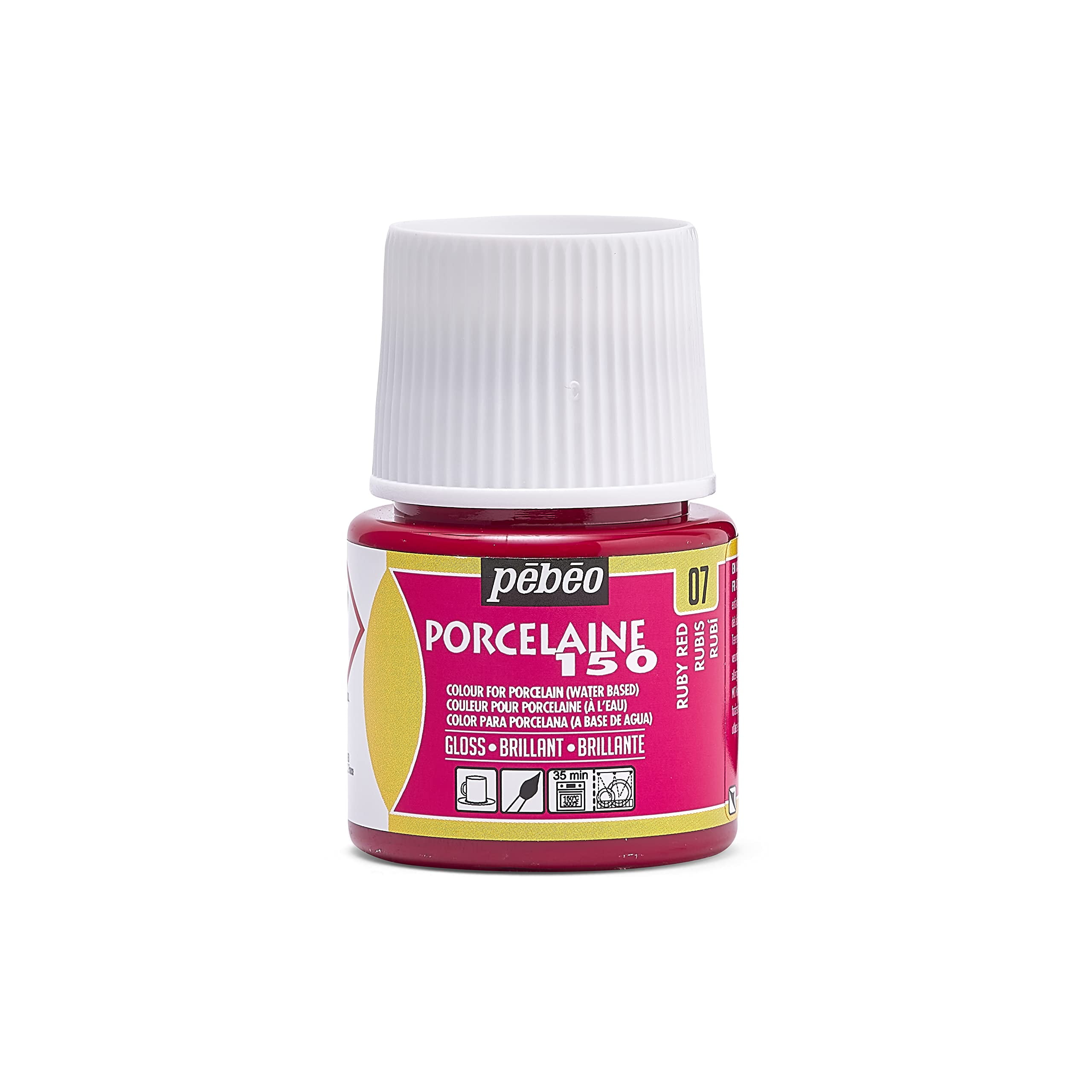 Pebeo Porcelaine 150 Ceramic Paint - Water-Based High-Gloss Color ...