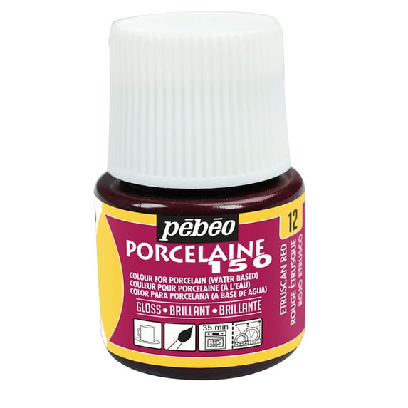 Pebeo Porcelaine 150 Paint, 45ml, Etruscan Red
