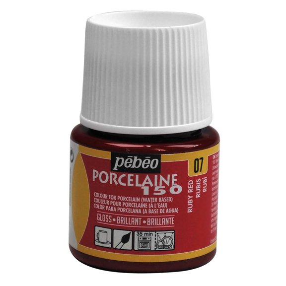 Pebeo Porcelaine 150 Paint, 45ml, Ruby