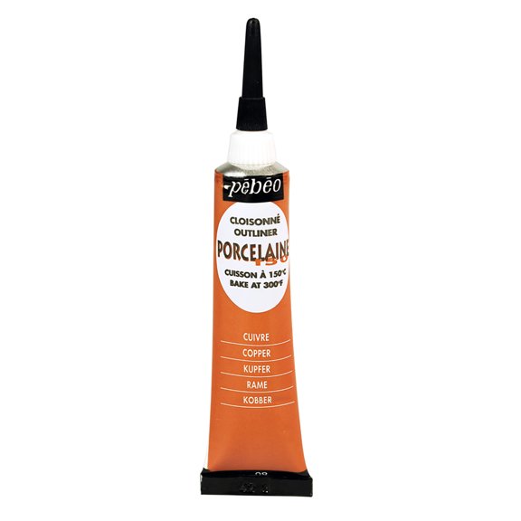 Pebeo Porcelaine 150 Paint Outliner, Copper