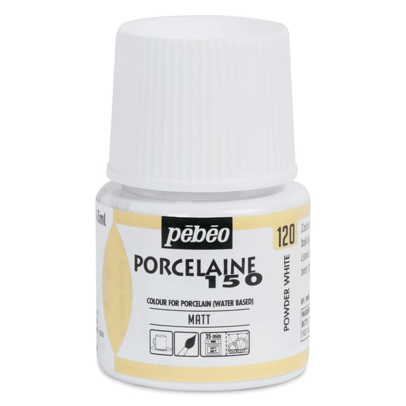 Pebeo Porcelaine 150 Paint - Chalk White, 45 ml