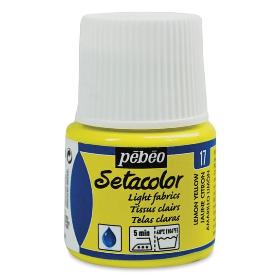 Pebeo Setacolor Light Fabric Paint, 45ml, Lemon Yellow