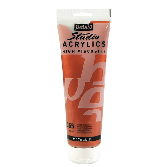 Pebeo Studio Acrylic, 100ml, Iridescent Copper