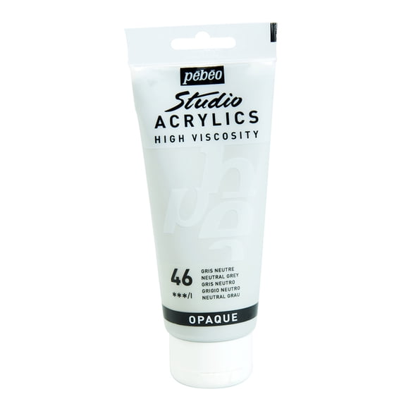 Pebeo Studio Acrylic, 100ml, Neutral Gray