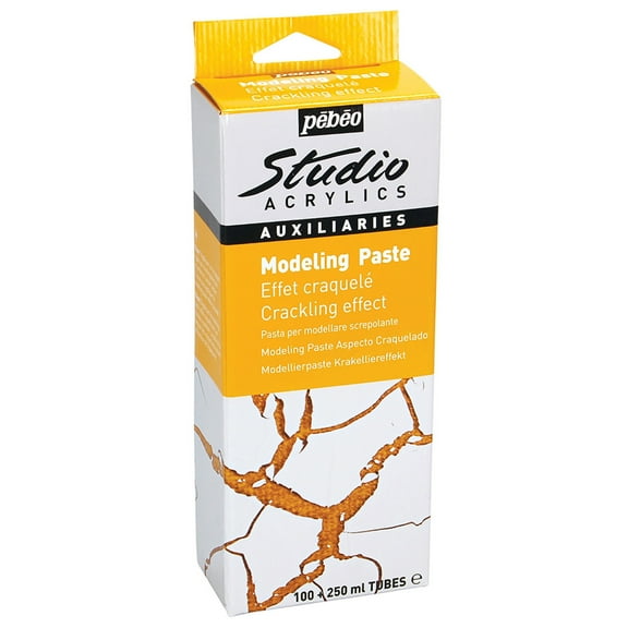 Pebeo Studio Acrylic Modeling Paste, 100ml, Crackling Effect