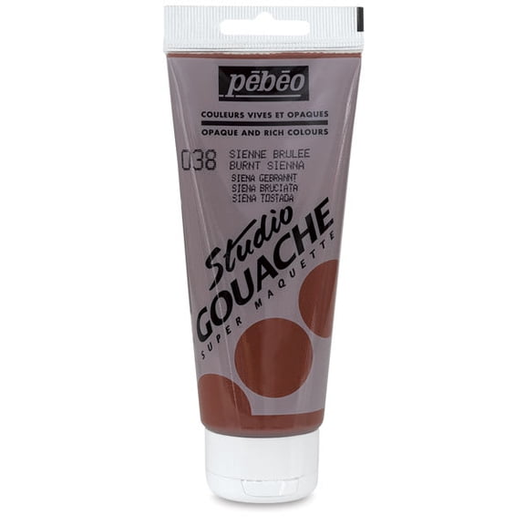 Pebeo Studio Gouache - Burnt Sienna, 100 ml Tube