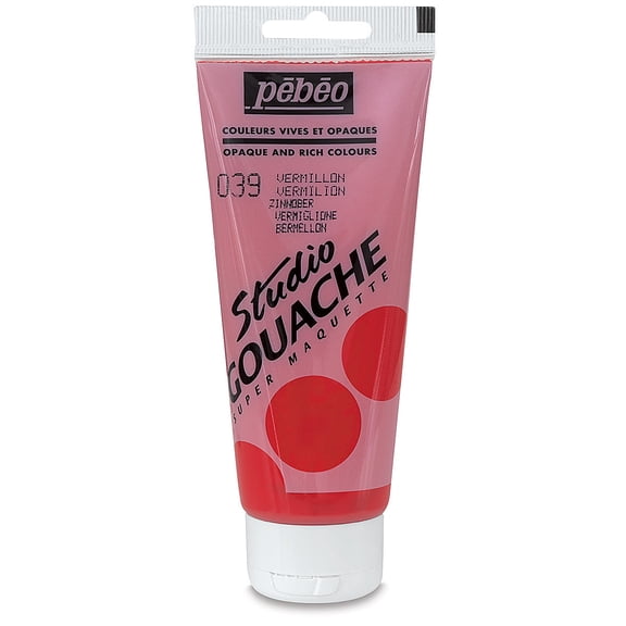 Pebeo Studio Gouache - Vermillion, 100 ml Tube