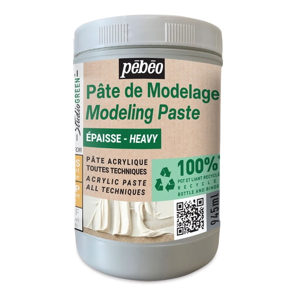 Pebeo Studio Green Modeling Paste - Heavy, 945 ml